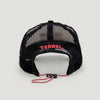 Terrel Sportswear I Exist Hat Black Red Topi Running Breathable Mesh