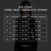 Terrel sportswear Basic Long Sleeve Cream Women baju atasan lengan panjang kaos olahraga dry fit wanita lari running gym