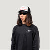 Terrel Sportswear I Exist Hat Black Red Topi Running Breathable Mesh
