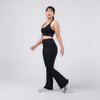 Terrel Legging Flare Black Celana Olahraga Wanita Panjang Yoga Pilates