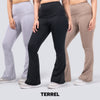 Terrel Legging Flare Celana Olahraga Wanita Panjang Yoga Pilates