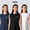 Terrel Swift Tanktop Women Kaos Olahraga Wanita Dry Fit Quick Dry untuk Gym Running Fitness Activewear