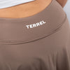 Terrel Skirt 2 in 1 Flare Mocca Rok Olahraga Wanita Yoga Pilates