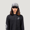 Terrel Sportswear I Exist Hat Grey Black Topi Running Breathable Mesh