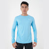 Terrel sportswear basic long sleeve sky blue baju atasan lengan panjang kaos olahraga dry fit pria lari running gym