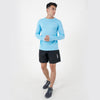 Terrel sportswear basic long sleeve sky blue baju atasan lengan panjang kaos olahraga dry fit pria lari running gym
