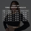 Terrel women Basic longsleeve crop yellow baju olah raga dryfit gym lari running yoga